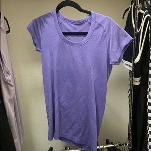 Purple Lululemon fitted top size 8
